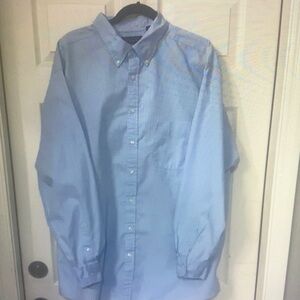 Men's Light Blue Button-Down Dress Shirt